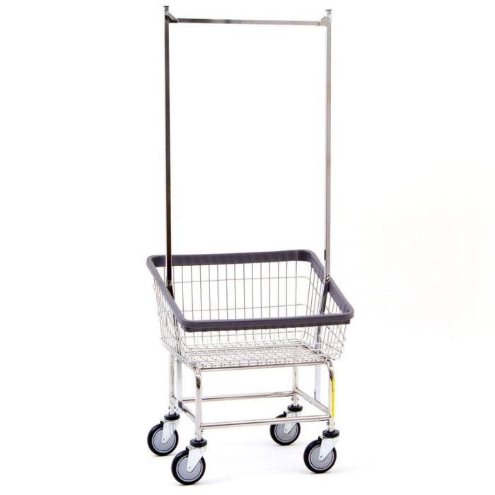 FRONT LOAD LAUNDRY CART W/ DOUBLE POLE - 100T58