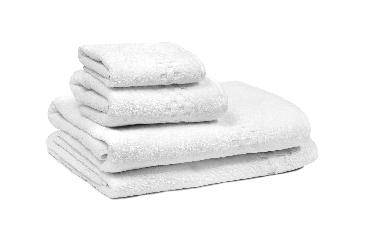 JACQUARD SERIES™ Hotel Face Cloth - 13x13 White