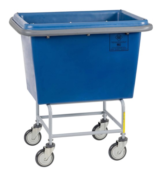 Elevated Plastic Bushel Cart - 6 Bushel with Poly Bumper